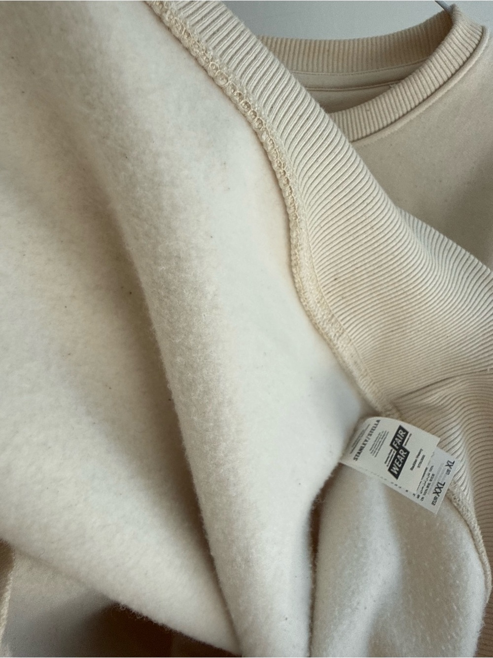 She Knows-Cream Graphic Oversized Heavy Sweatshirt by Forgas- organic cotton - Picture 6 of 7